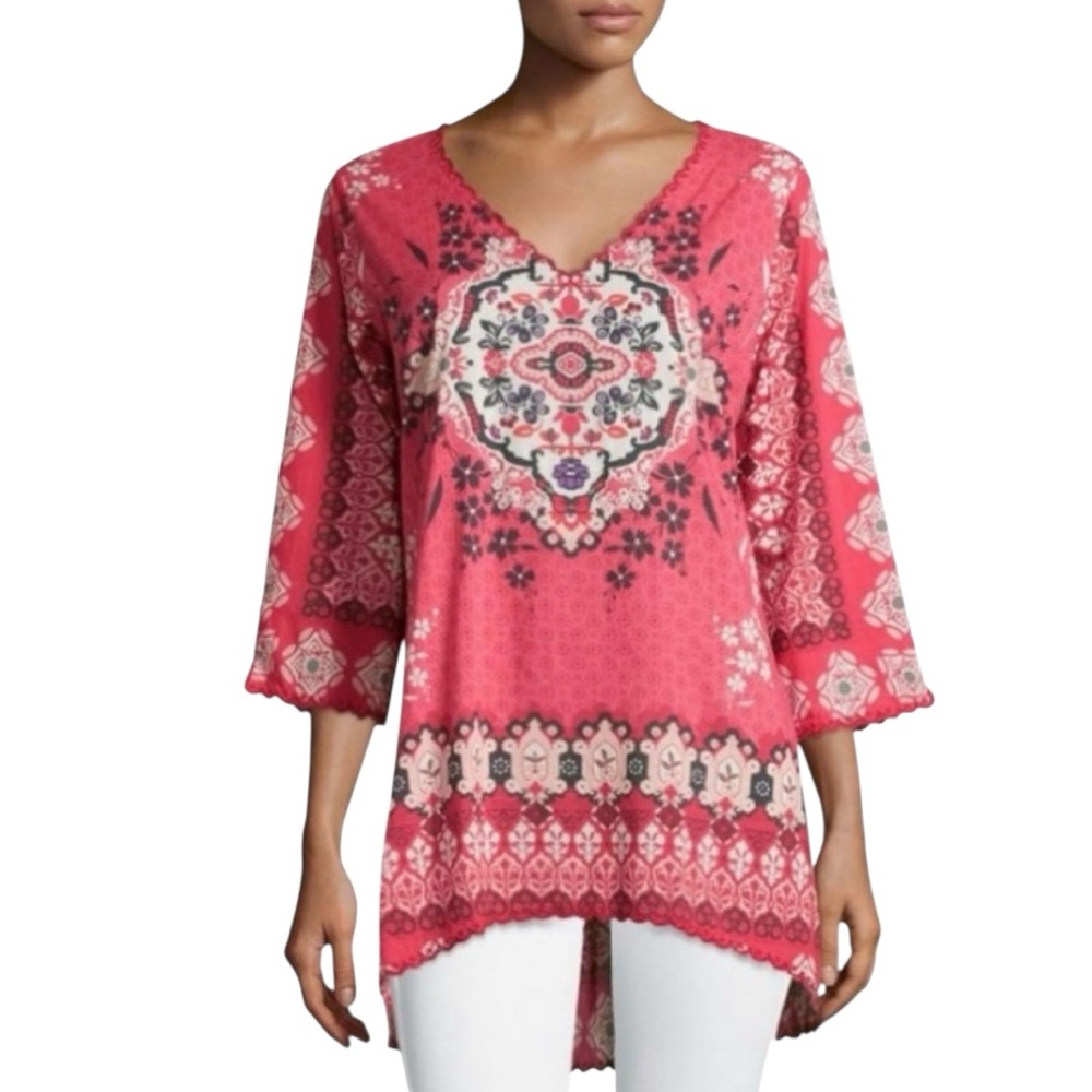 Johnny Was • Bohemian Floral Medallion Tunic || Medium